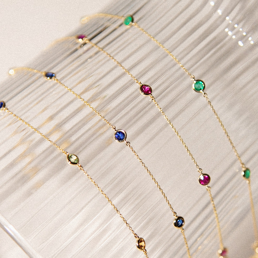 LINE COLOURS 5 Stone - FENA daily Jewellery