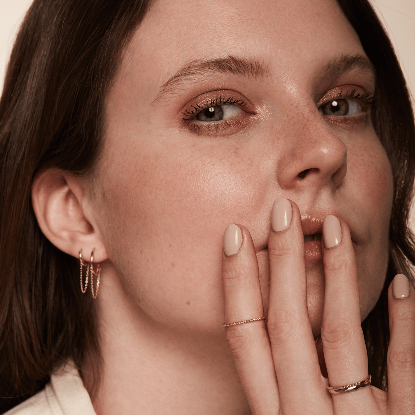 PURE Chain Hoops - 14K Gold - FENA daily Jewellery