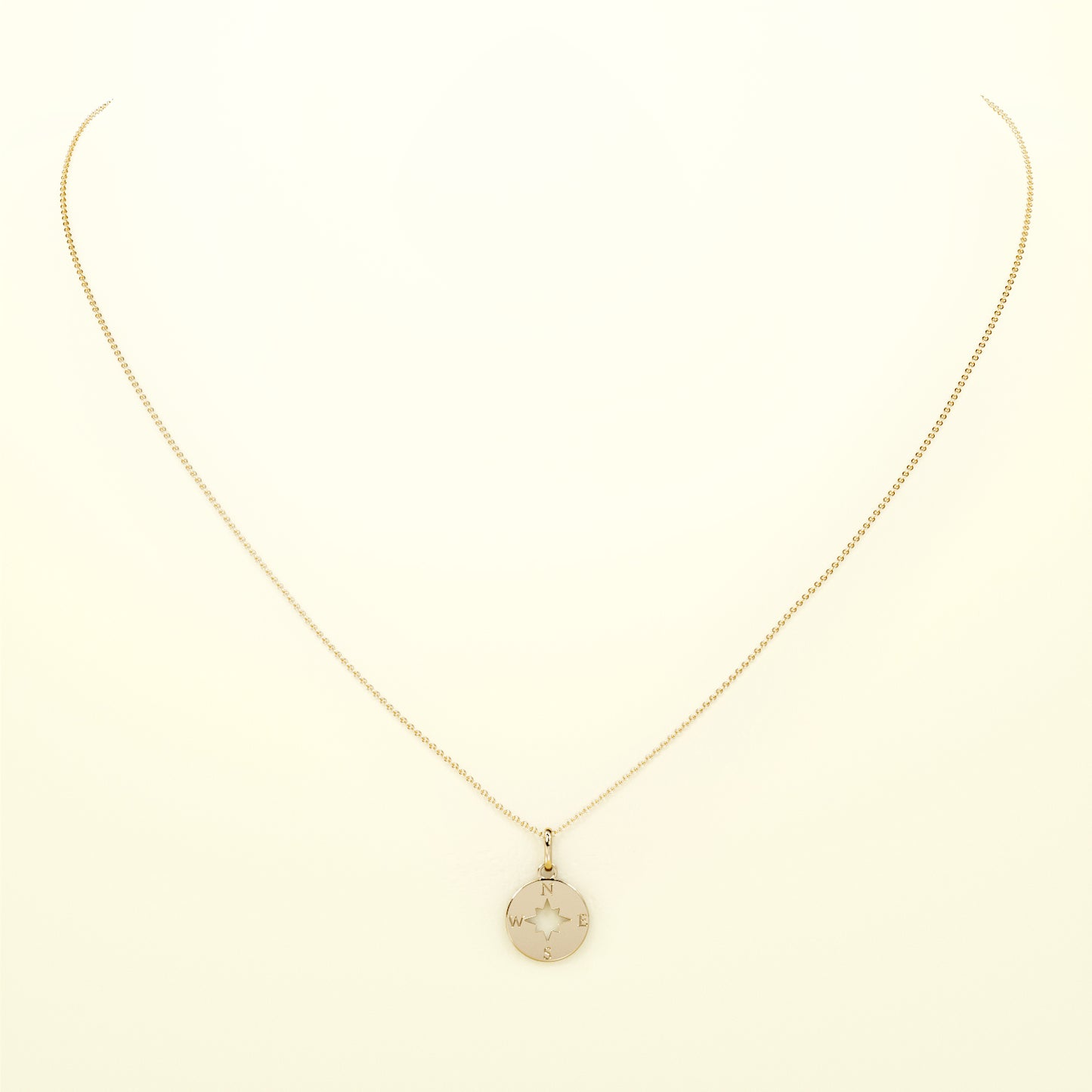 PURE Kompass - 14K Gold - FENA daily Jewellery