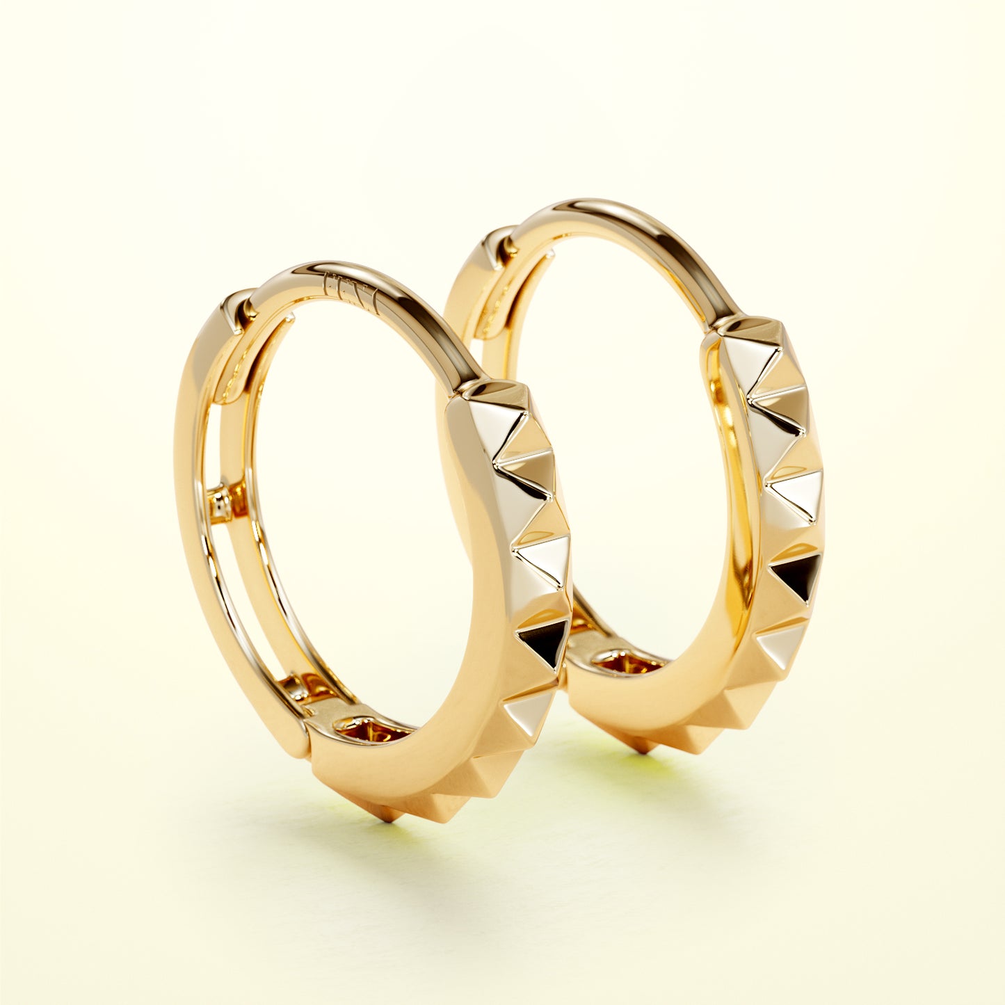 PURE Edgy Hoops - 14K Gold - FENA daily Jewellery